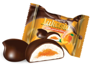 Candy Glazed Souffle "Lukasia" Apricot  Lukas