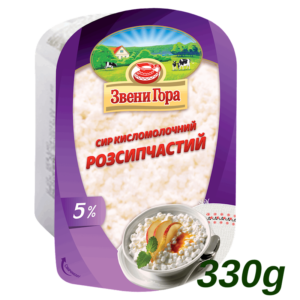 Farmers cheese 5% crumbly (kyslomolochny rozsypchaty)