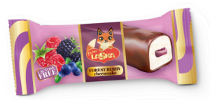 Lactose-Free Glazed Cheesecake Bar Forest Berry