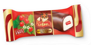 Lactose-Free Glazed Cheesecake Bar Wild Strawberry-Mint