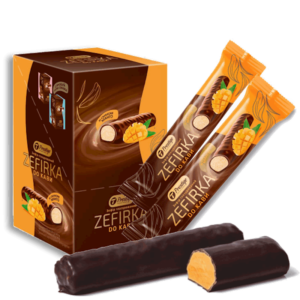 Zefirka "for coffee" chocolate glazed mango (12 sticks )